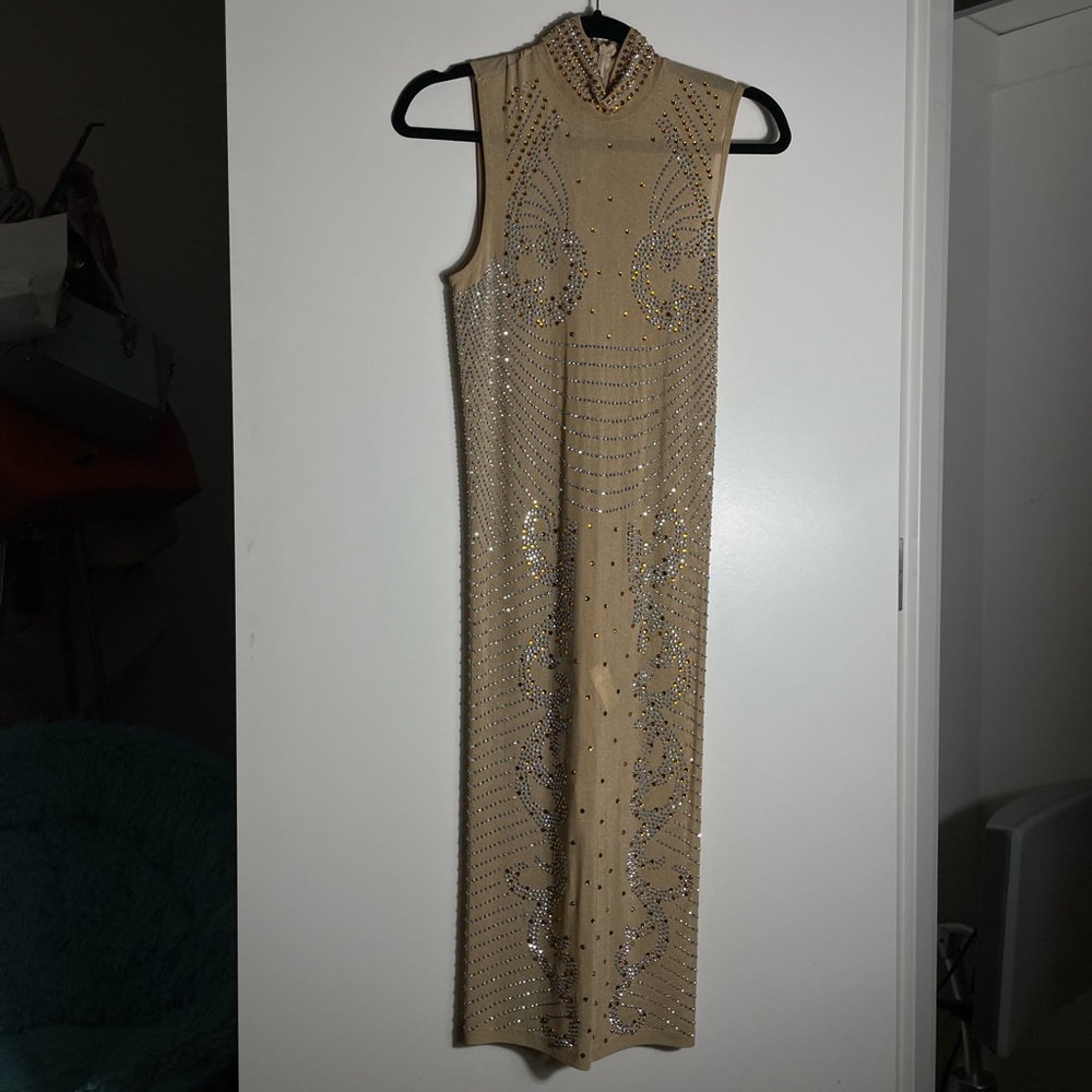 Banjul Sleeveless Rhinestone Dress